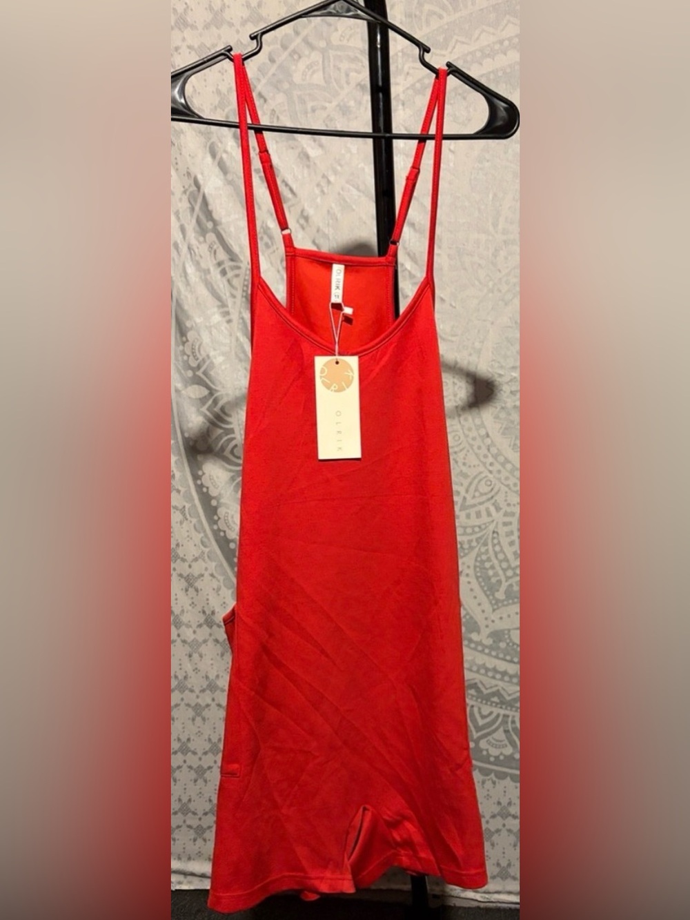 💃 NEW Olrik Red Activewear Romper with Pockets | Size 1X